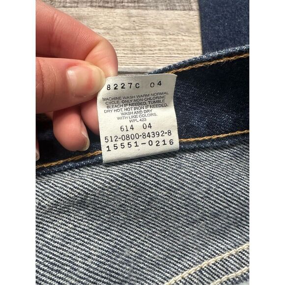 Size 10L Vintage Levi’s 550 Womens Dark Wash High Rise Relaxed Tapered Mom Jeans - Picture 8 of 8